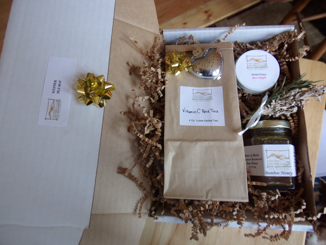 Herbal Tea and Raw Honey Gift Box
